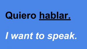 Quiero hablar