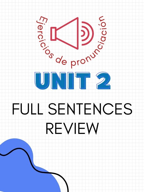 Sentences from Unit 2