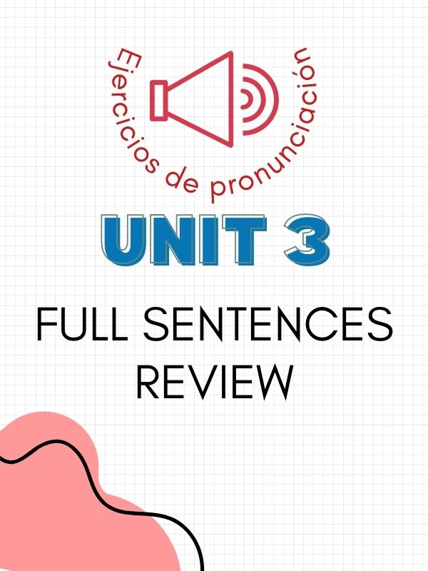 Sentences from Unit 3