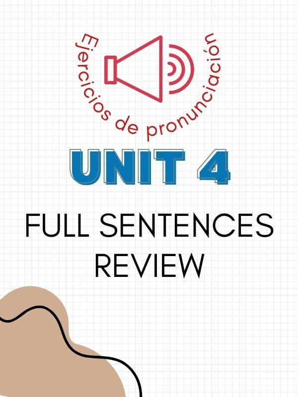 Sentences from Unit 4